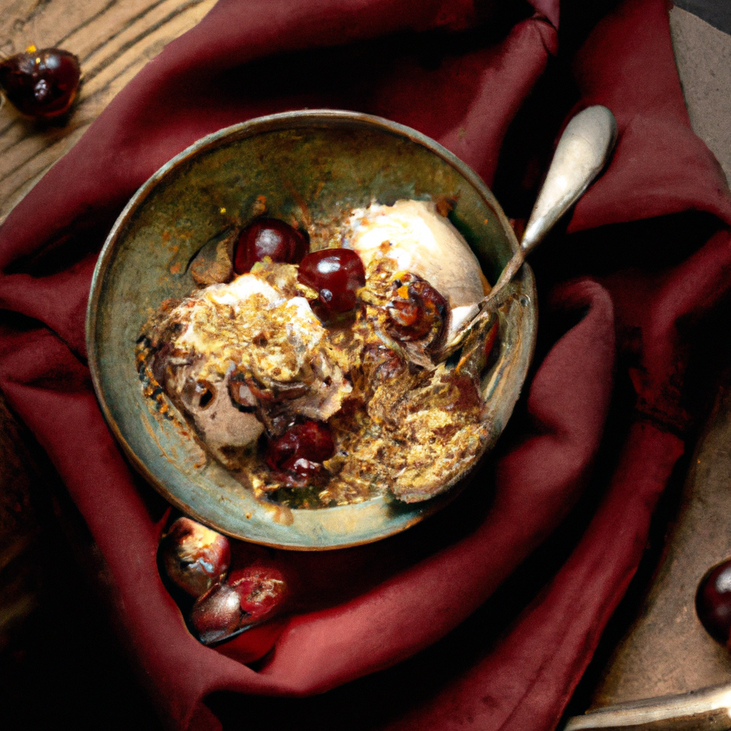Chocolate Cherry Crisp