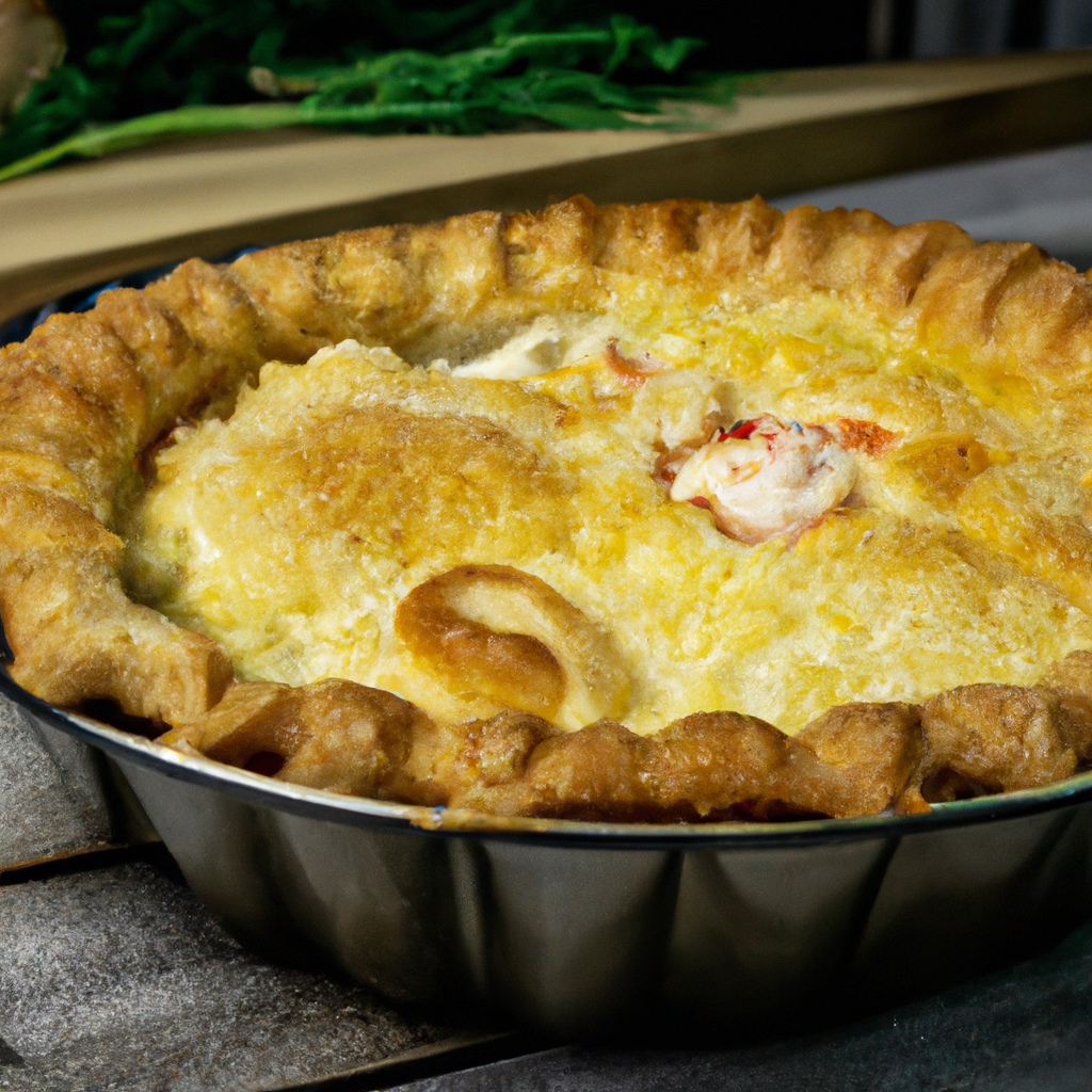 Shrimp Pot Pie With Lemon Dill Crust