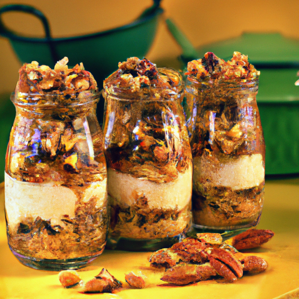 Applesauce Nut Jar Cakes