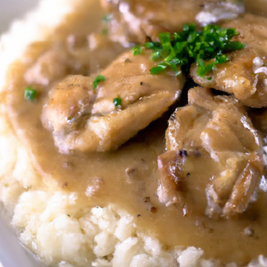 Asian Food With Chicken Adobo