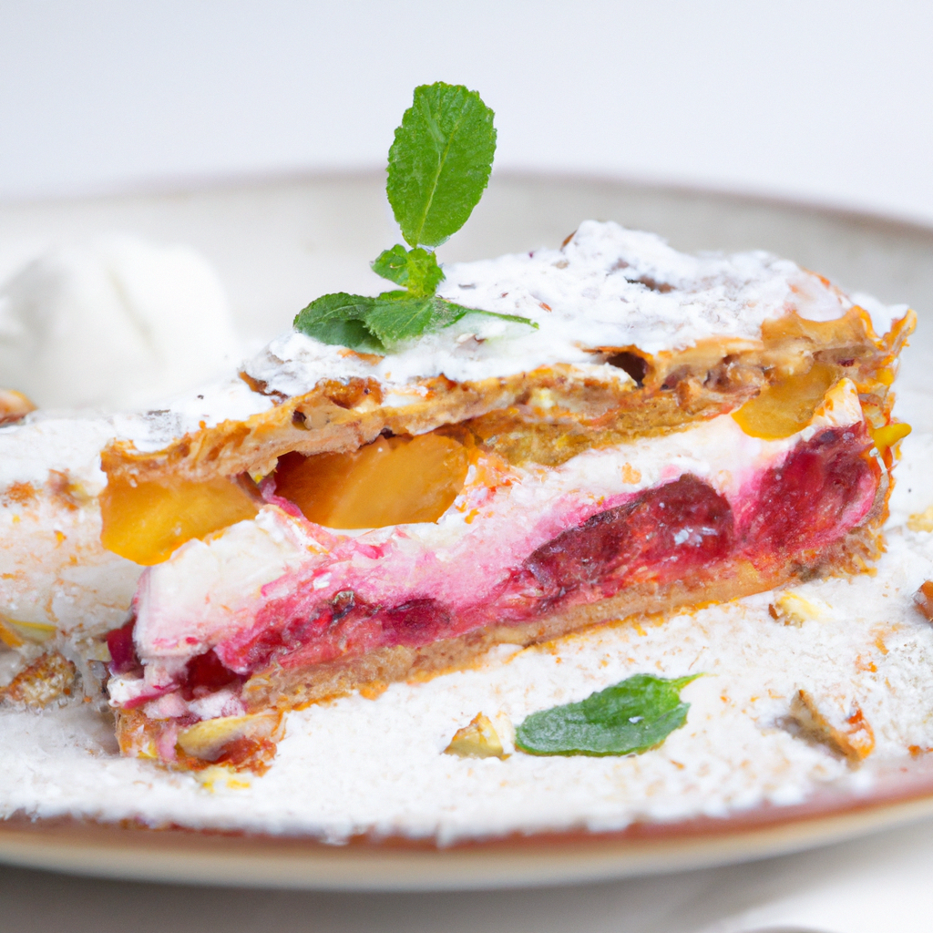 Cherry Peach Lasagna