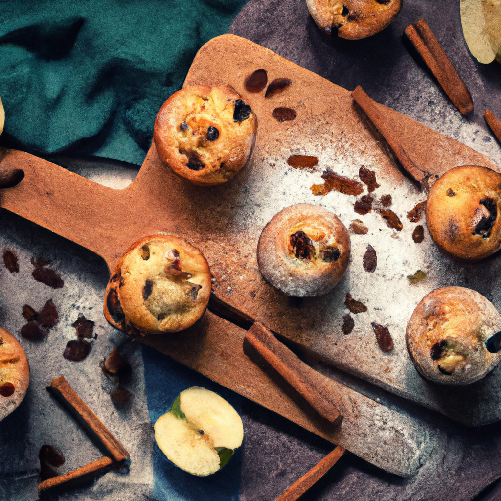Apple, Cinnamon And Raisin Mini Muffins