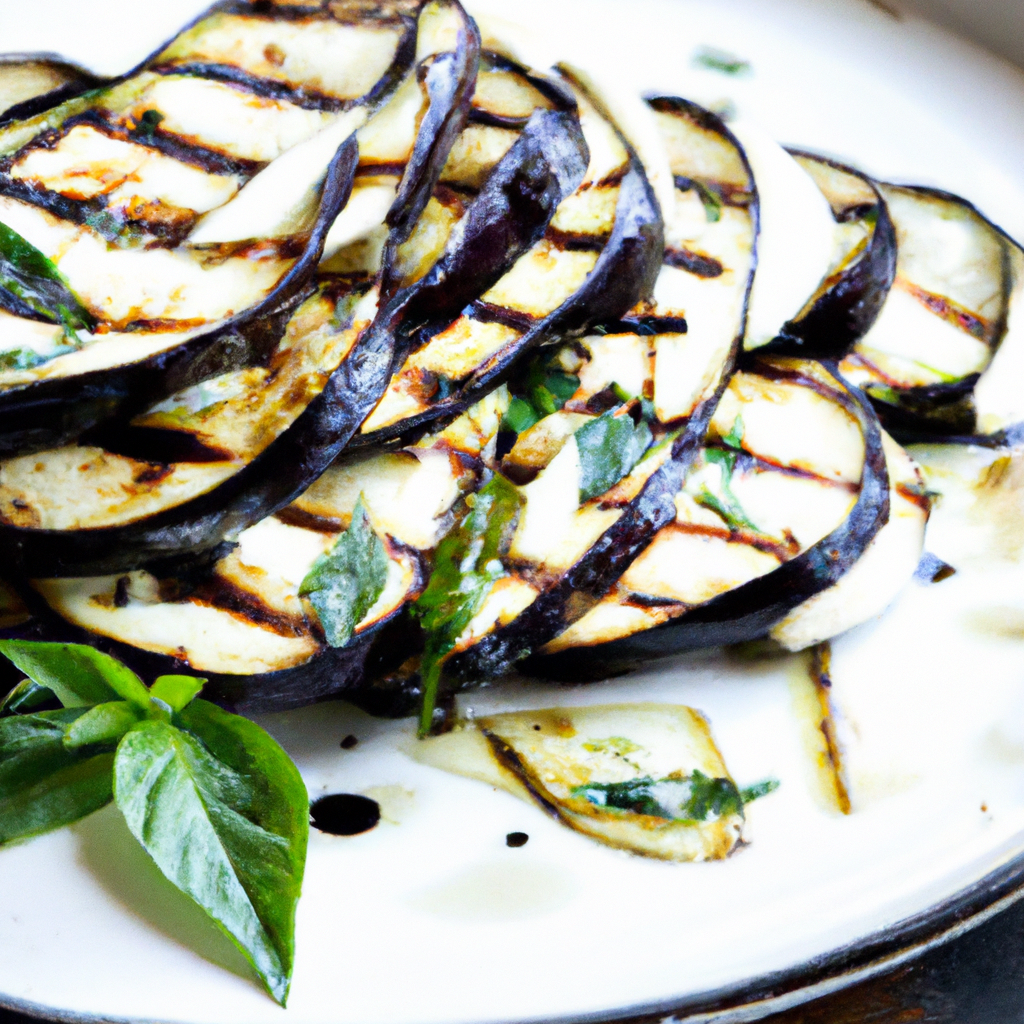 Grilled Eggplant And Mozzarella