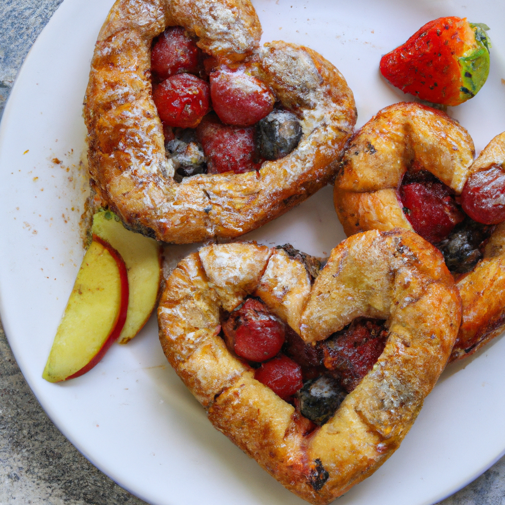 Fruity Cheese Pastry Hearts