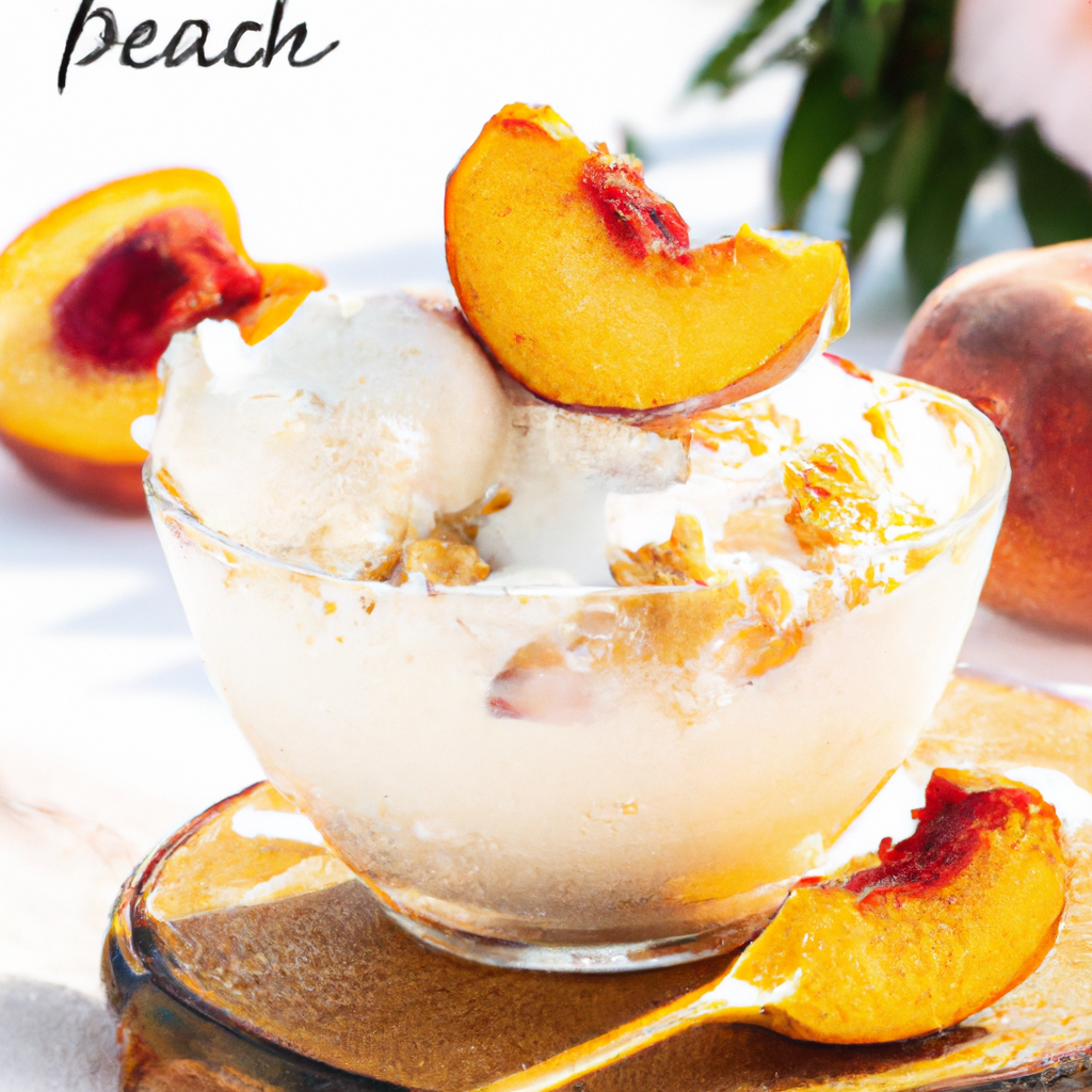 Buttermilk Peach Ice Cream