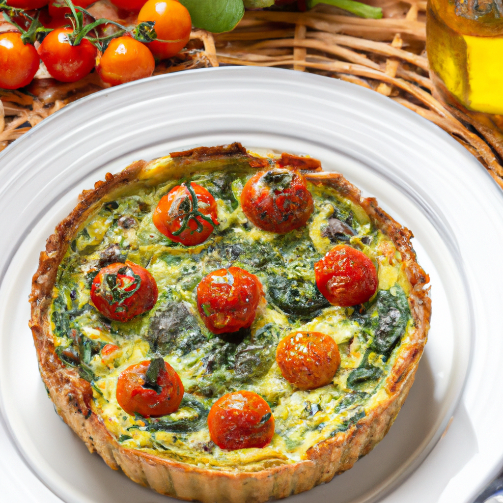 Crustless Spinach Quiche