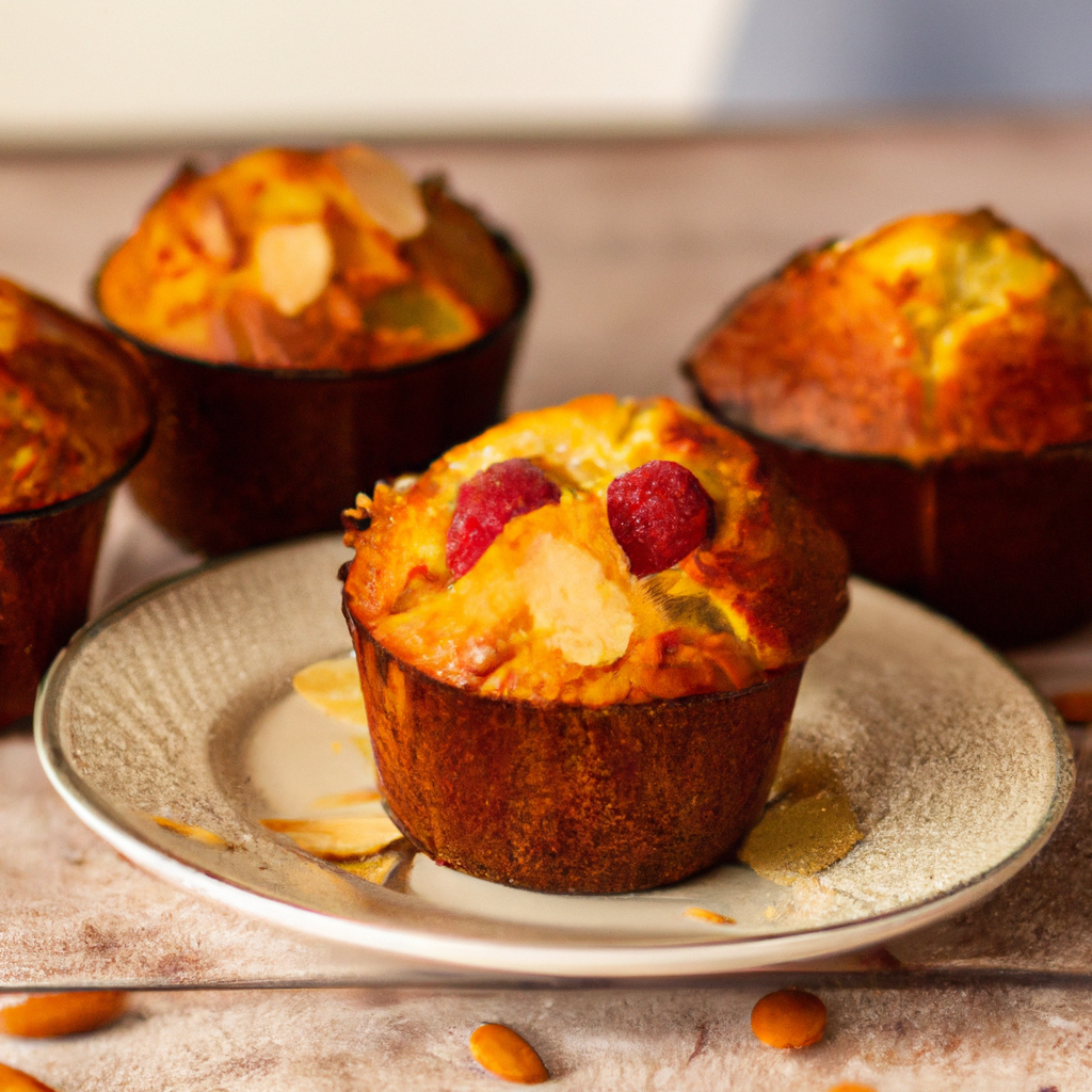 Almond Muffins With Raspberry Centers