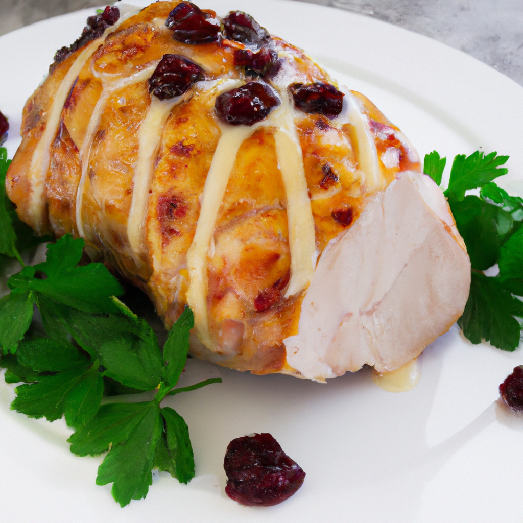 Ham And Cherry Stuffed Chicken