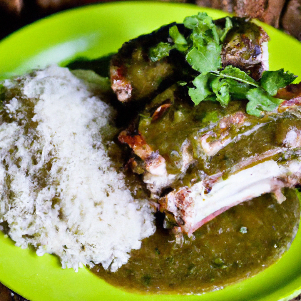 Pork Ribs In Mole Verde