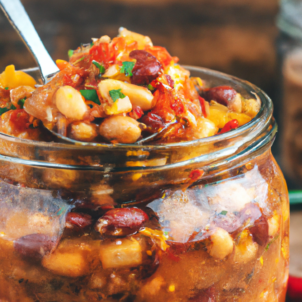 Four Bean Chorizo Chili Mix In A Jar
