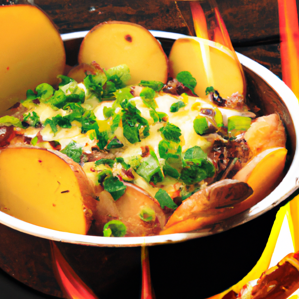 Campfire Dutch Oven Potatoes