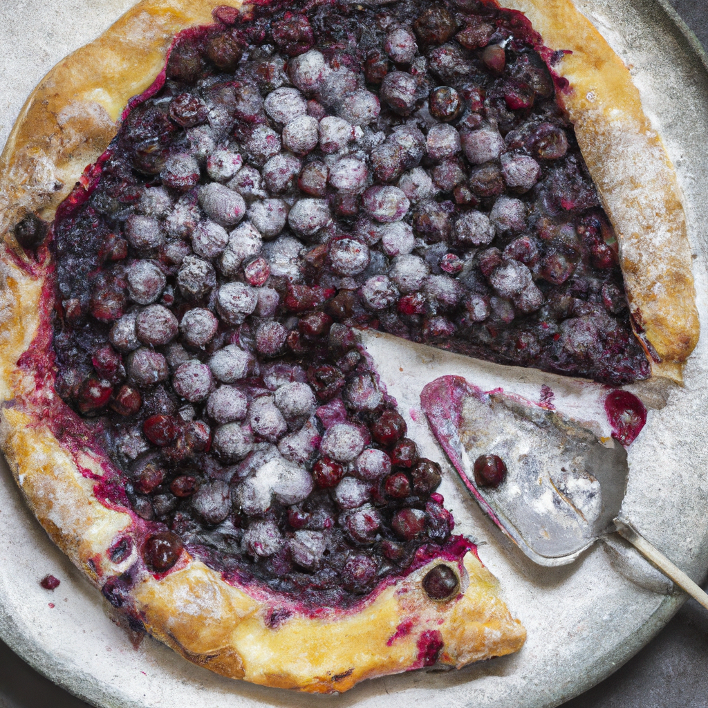Huckleberry Cheese Pie