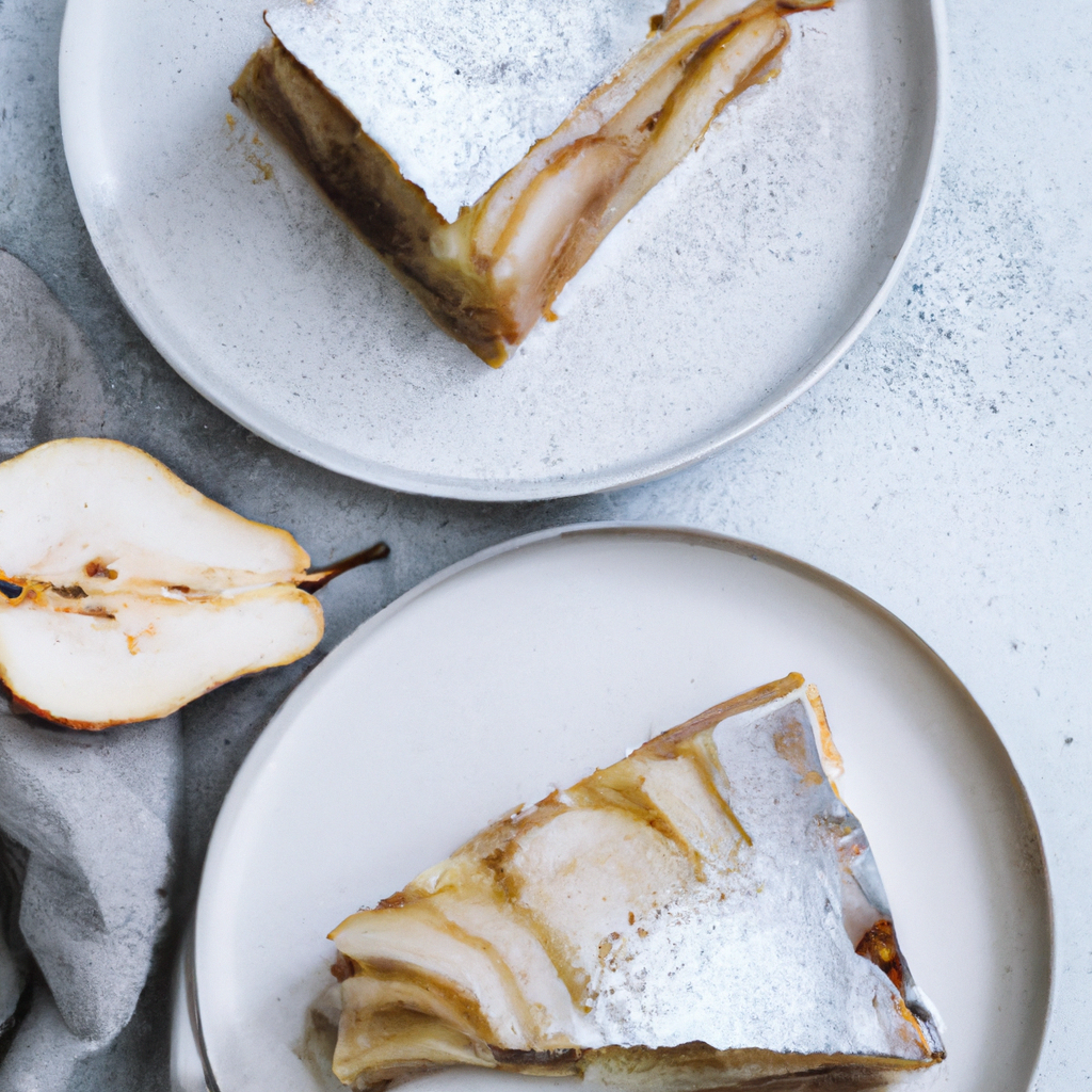 Pear Custard Bars