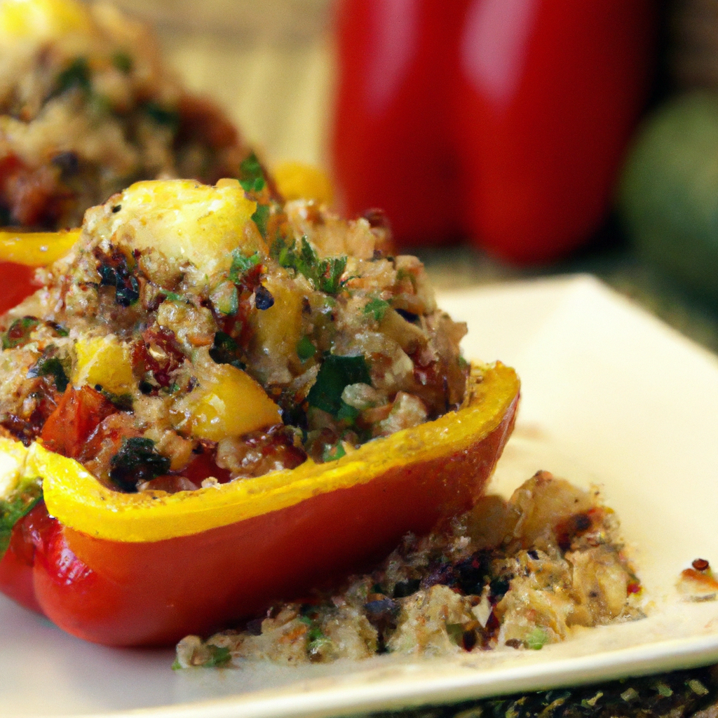 Crunchy And Healthy Stuffed Bell Peppers