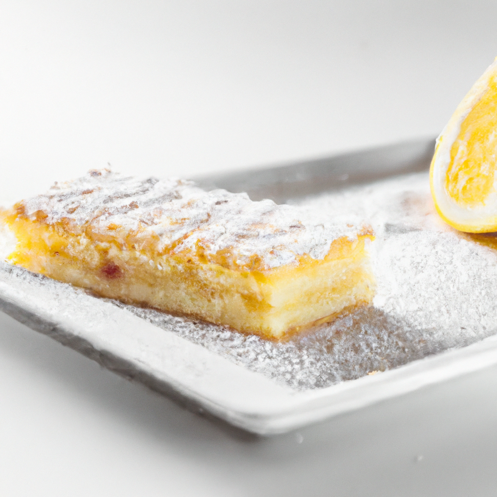 Orange Custard Bars