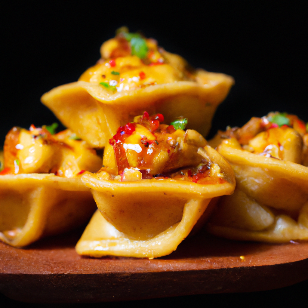 Spicy Dynamite Wonton Cups With Tofu And Veggies