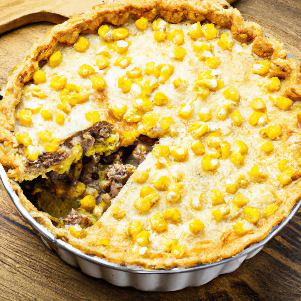 Corn Topped Beef Pie