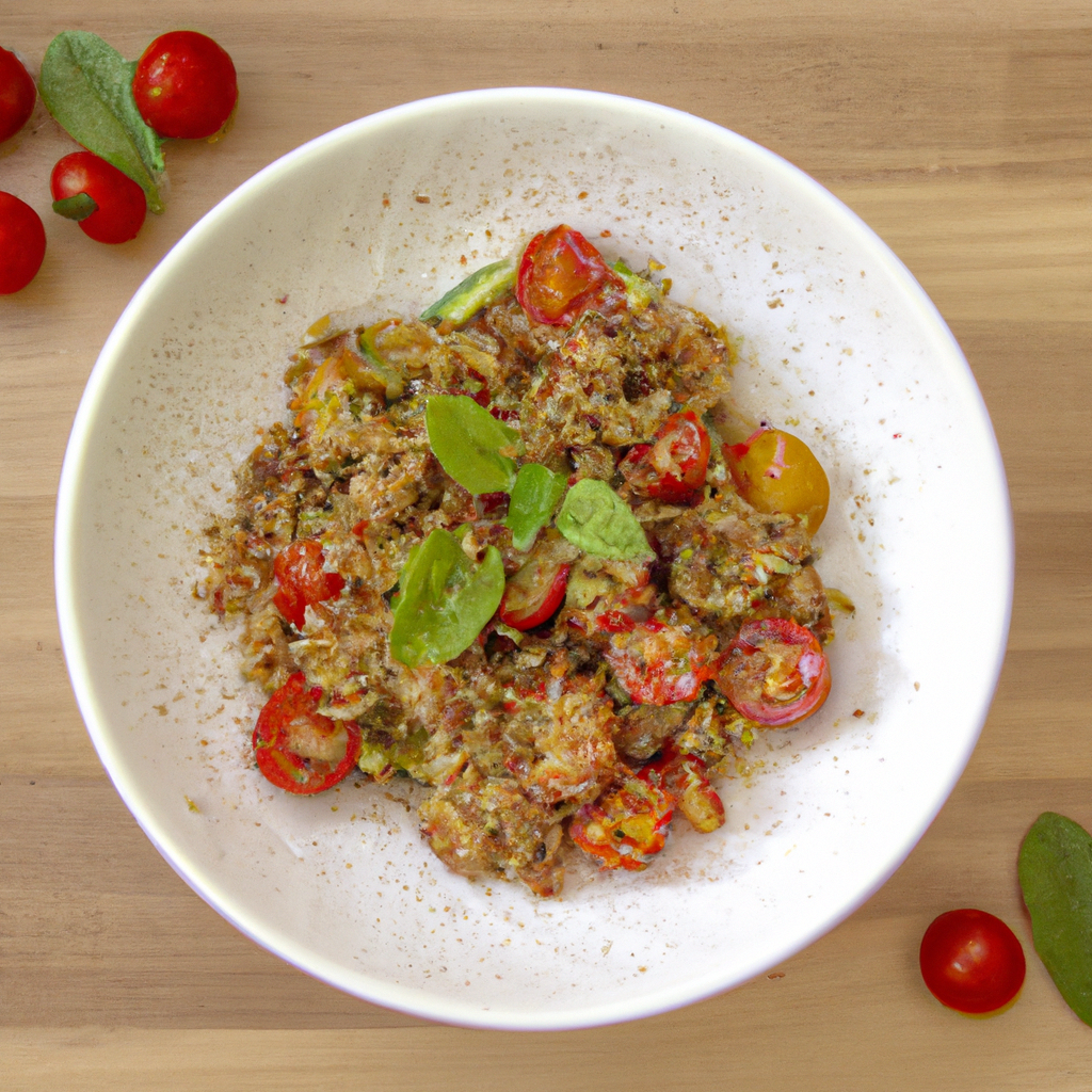Quinoa Pasta Vegan Pesto Salad