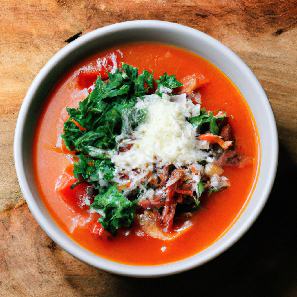 Bacon Tomato Kale Soup