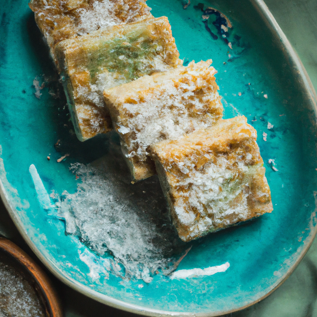 Tropical Lime Oat Bars