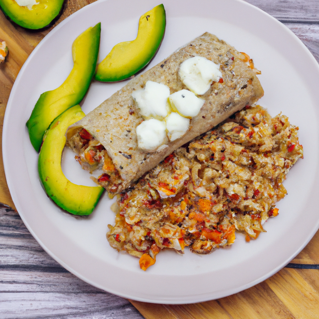 Quinoa Veggies And Tofu Burrito