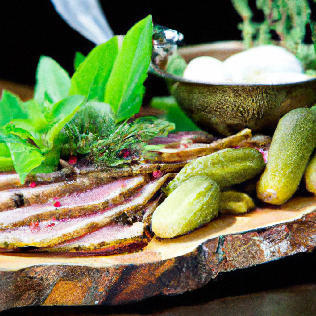 Smoked Pork Jowl With Pickles