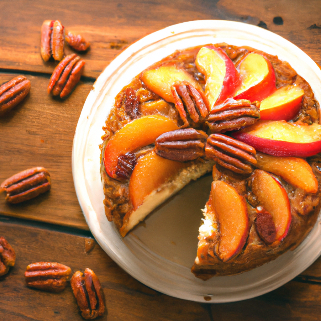 Butter Pecan Peach Cake