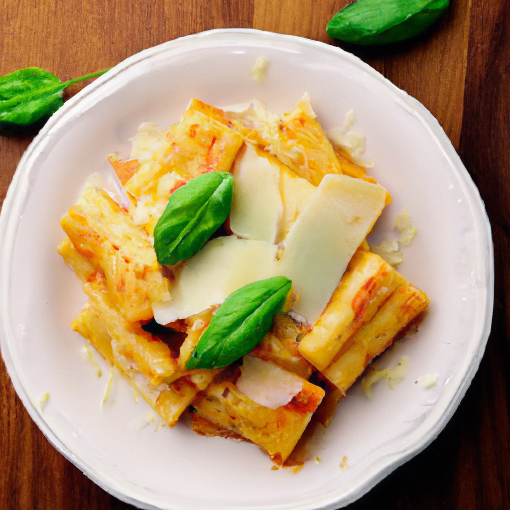Baked Mostaccioli Pasta
