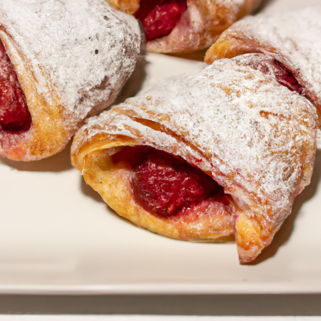 Pastry Wrapped Raspberry Crisps