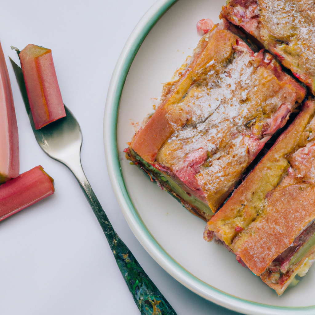 Rhubarb Bar With Cake Mix