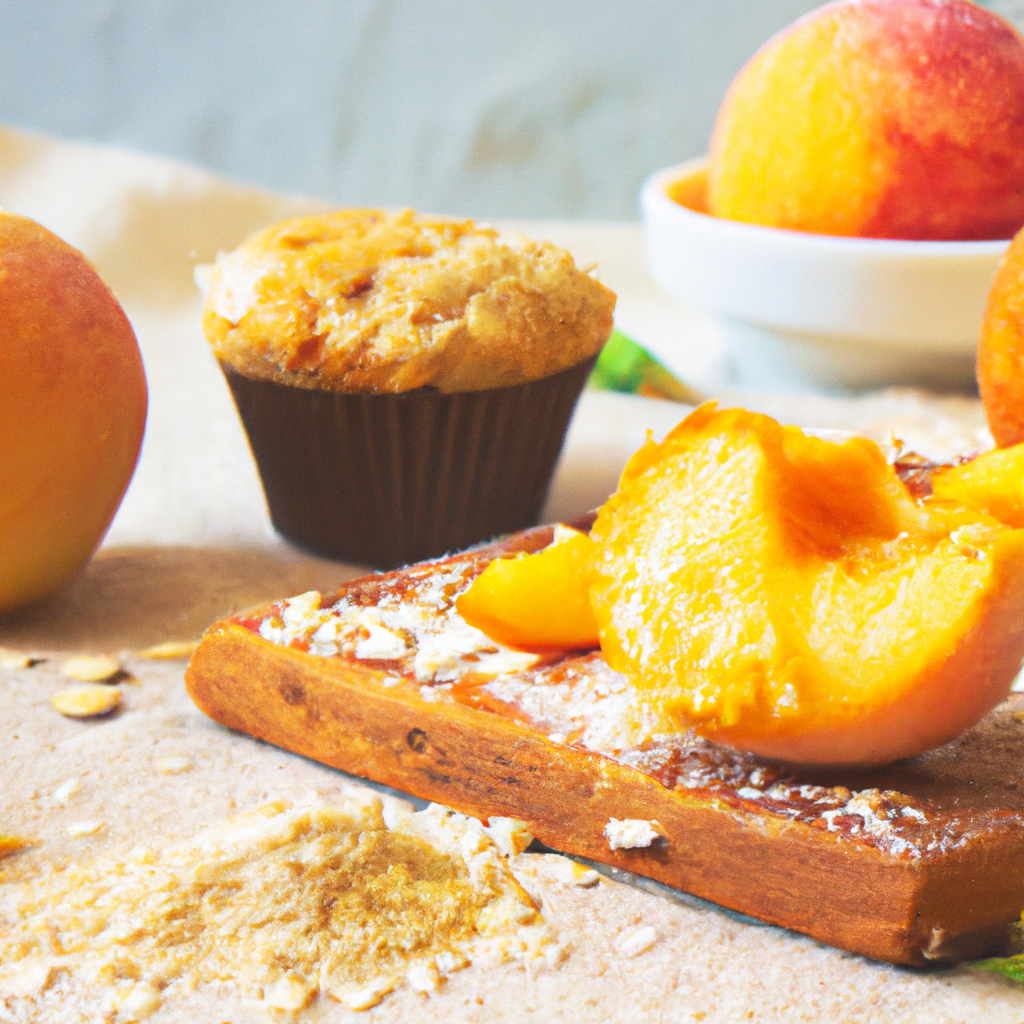 Peach Oat Muffins For Mothers Day