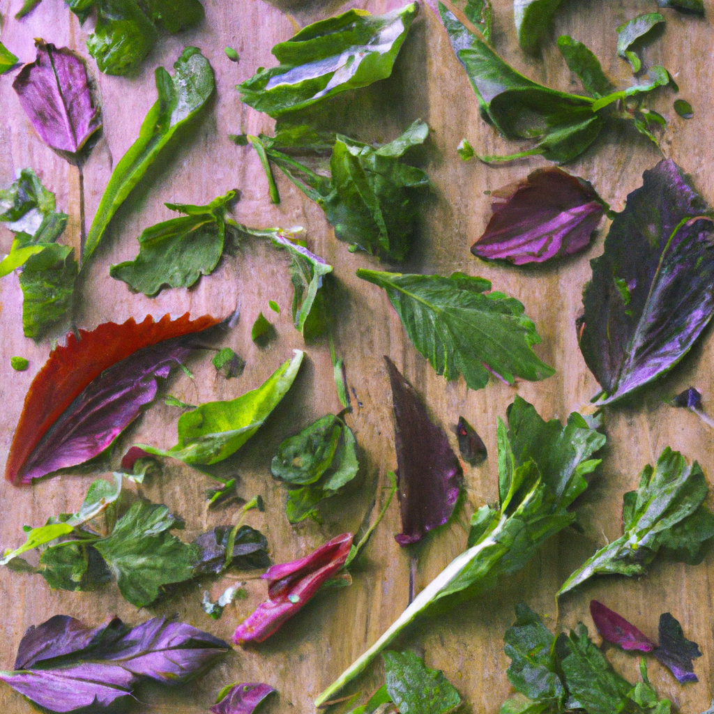 Textured Leaf Painting
