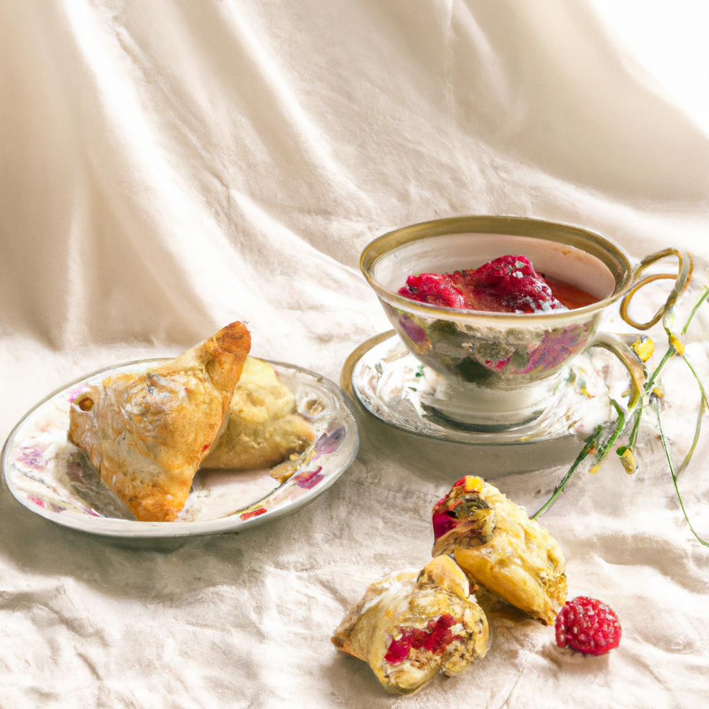 Raspberry Filled Orange Scones