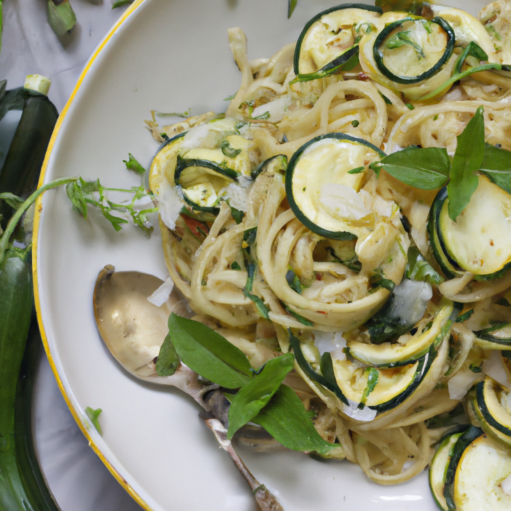 Zucchini Mint Pasta