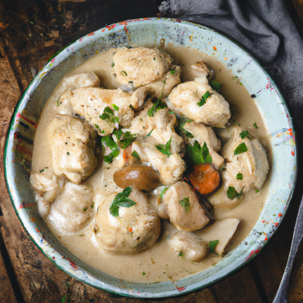 Flat Chicken And Dumplings