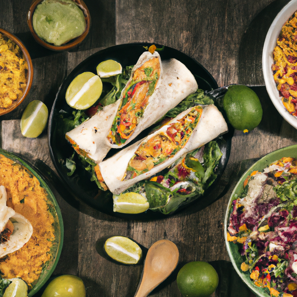 Bean And Vegetable Burritos