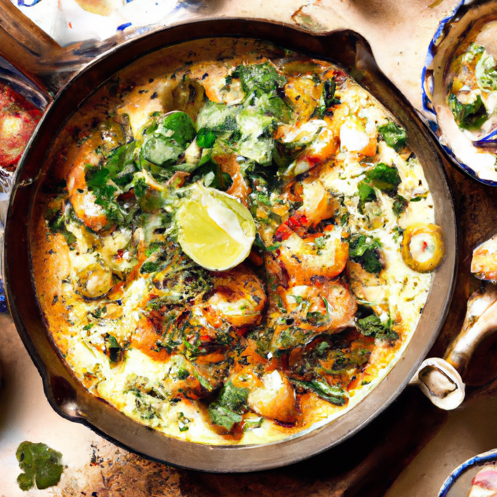 Queso Fundido With Shrimp