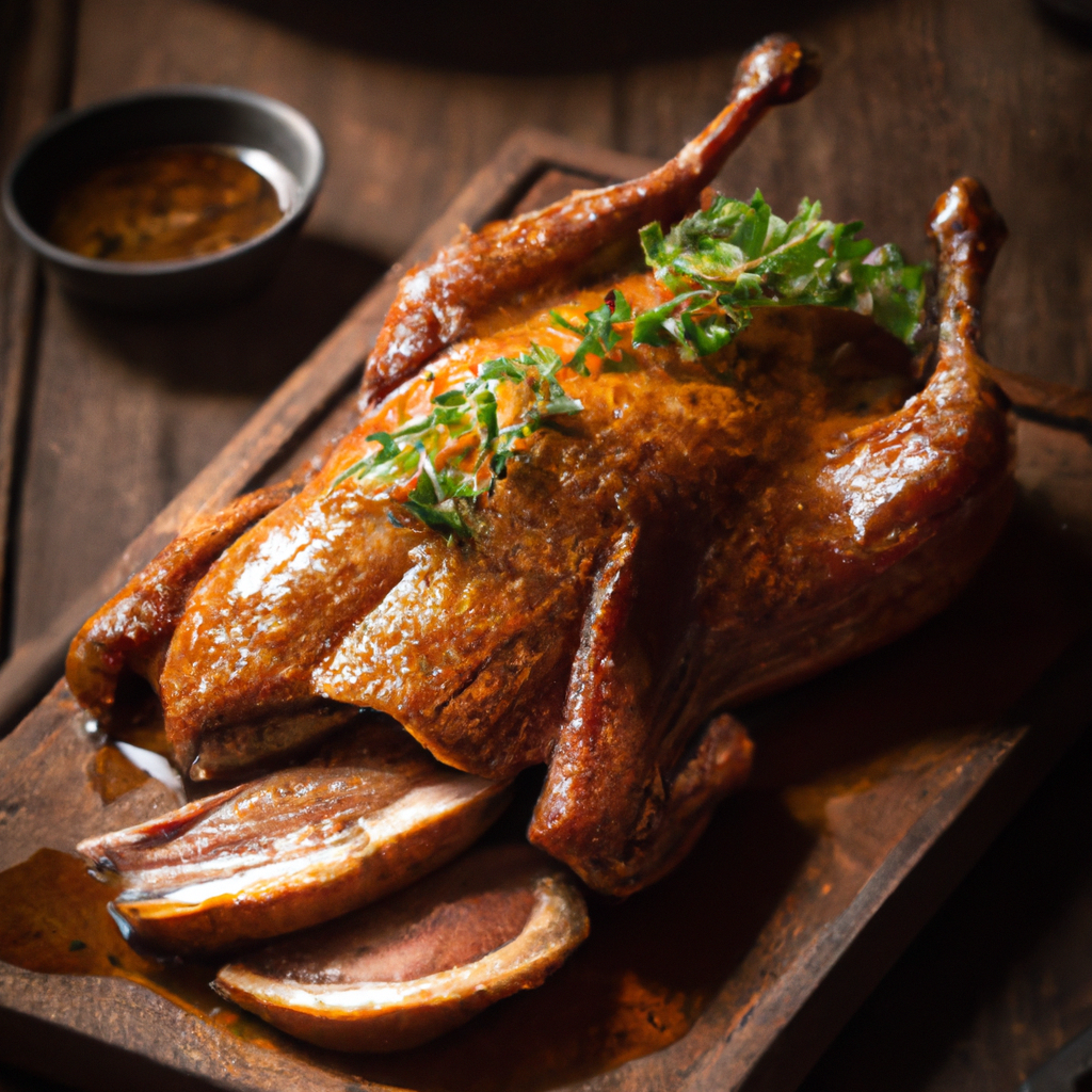 Island Duck With Mulberry Mustard