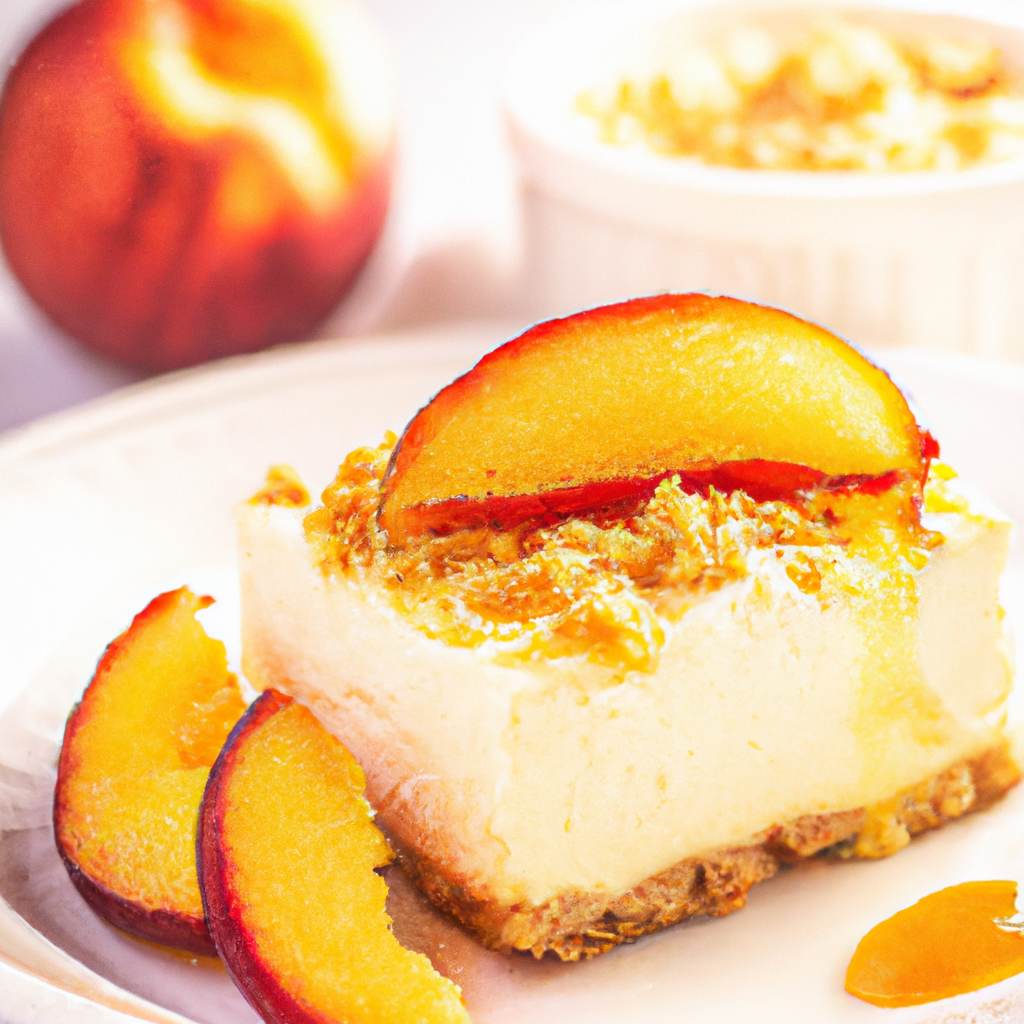 Peachy Cheesecake Squares