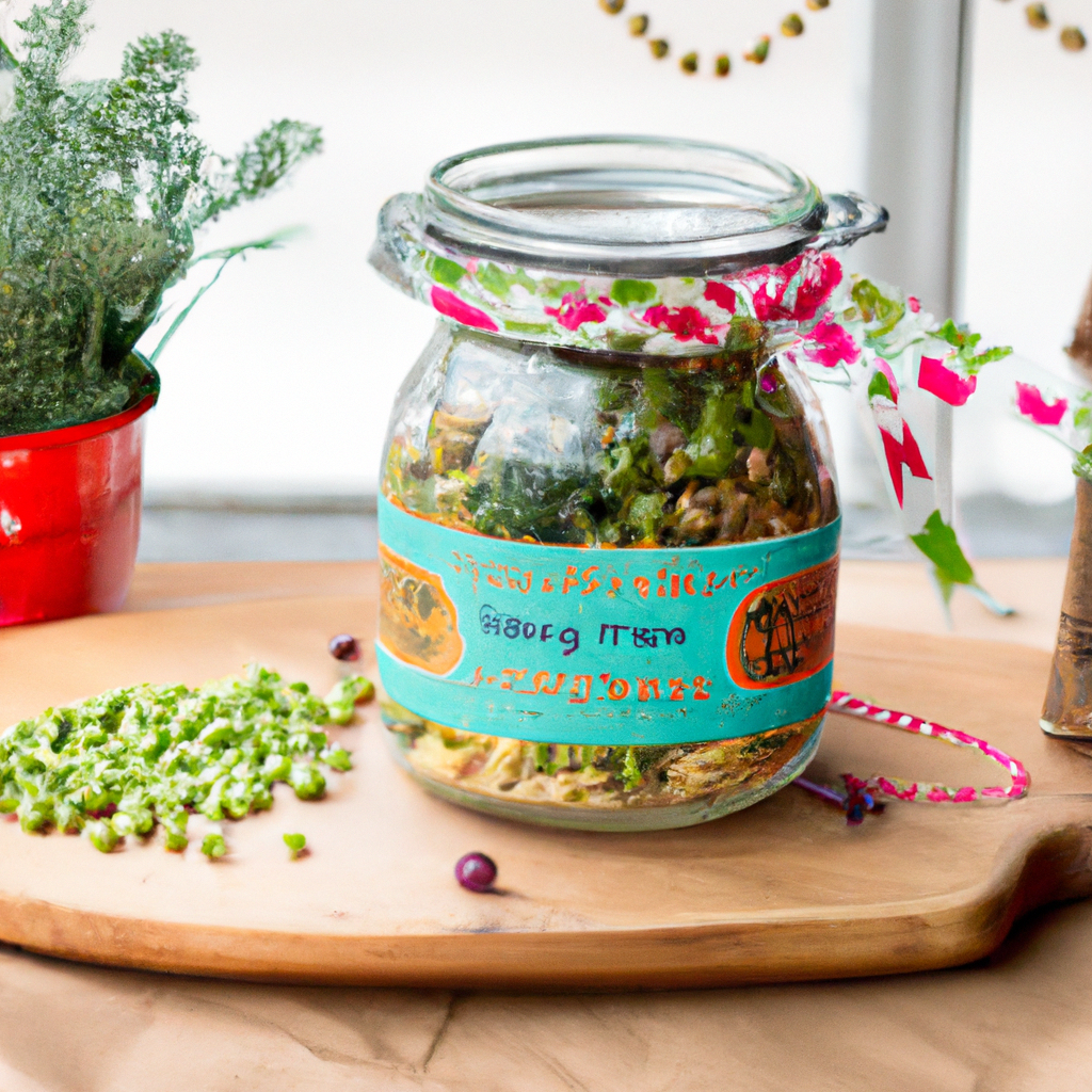 Holiday Split Pea Soup Mix In A Jar