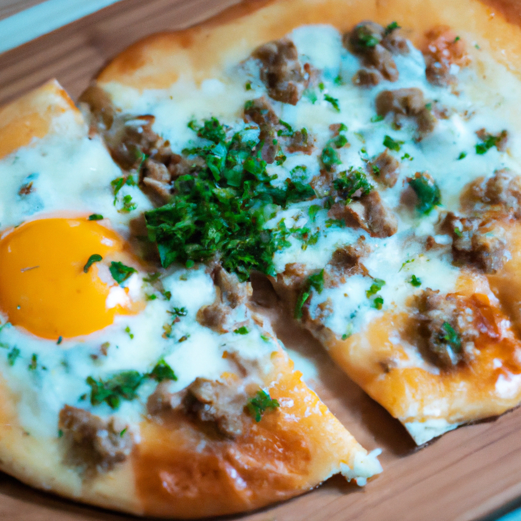 Breakfast Sausage Pizza