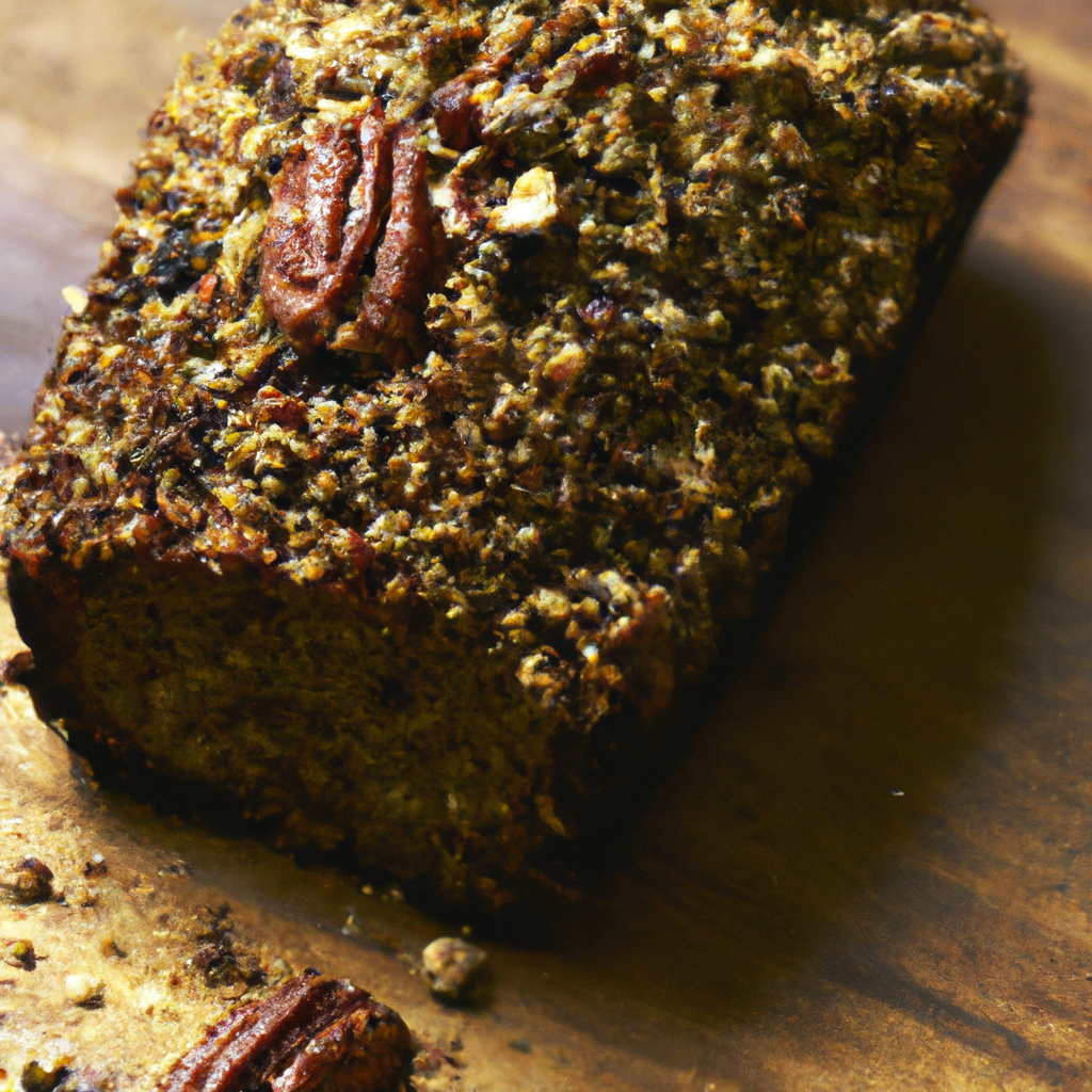 Banana Bread With Pecan Crunch Topping