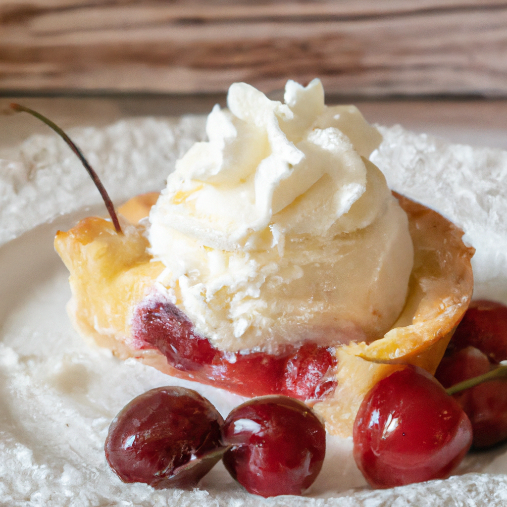 Cherry N Ice Cream Pie