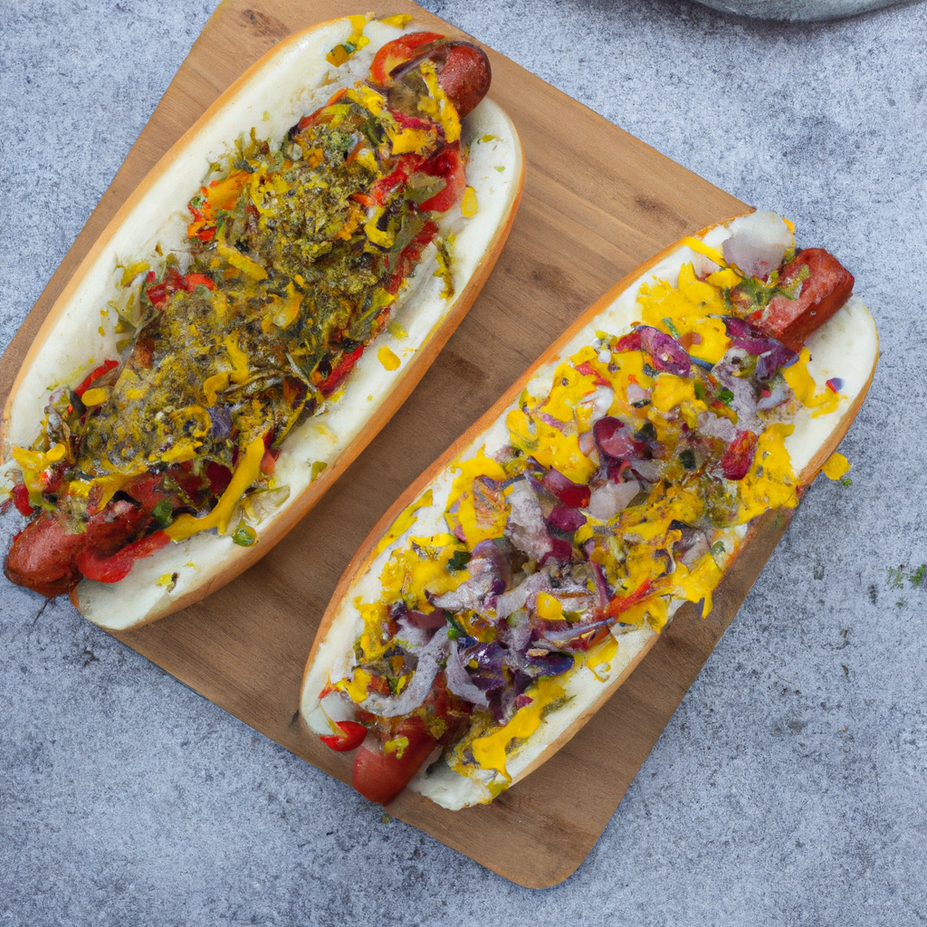 Gebackene Hotdogs