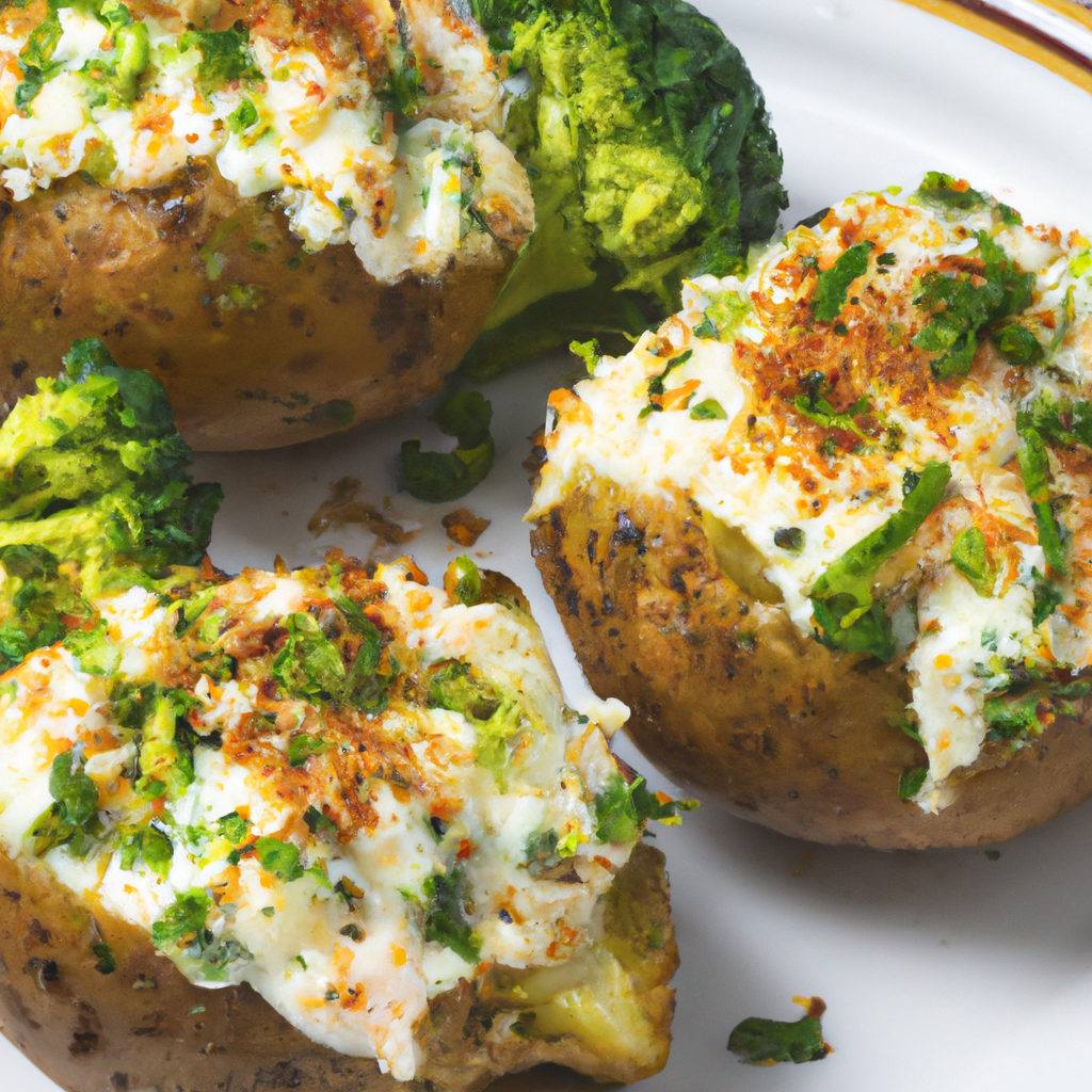 Low Fat Broccoli Stuffed Potatoes