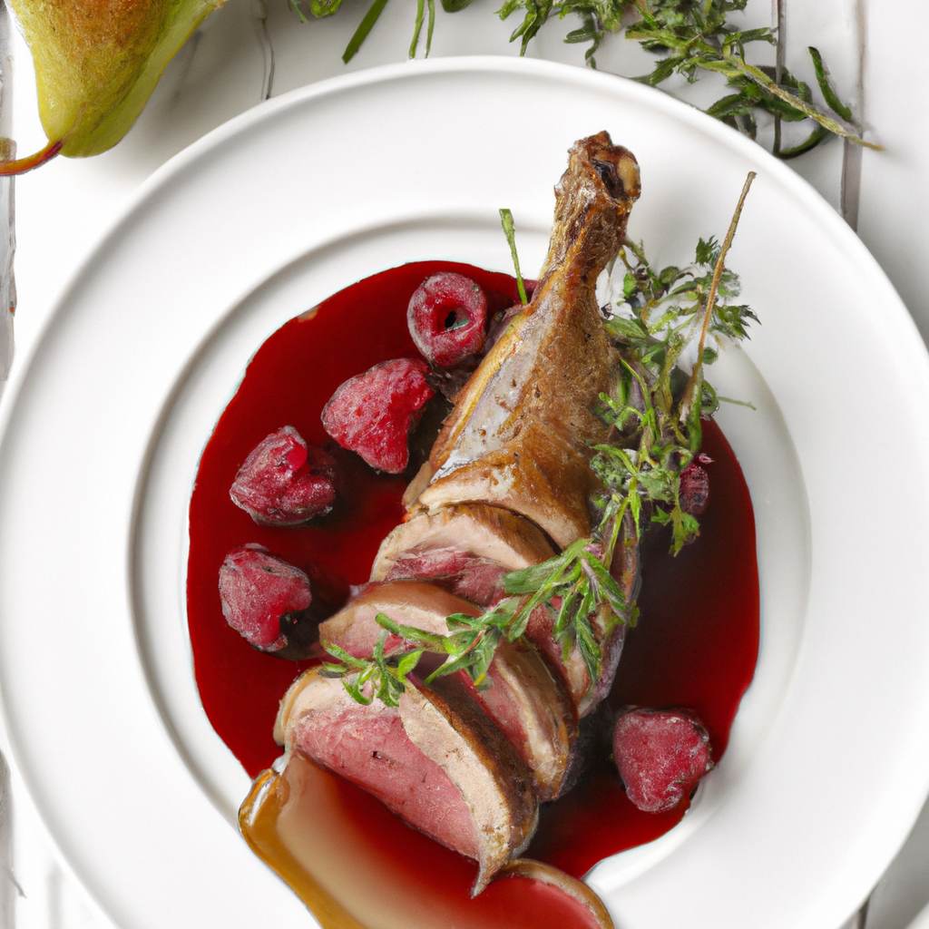 Burgundy Goose With Raspberry Sauce