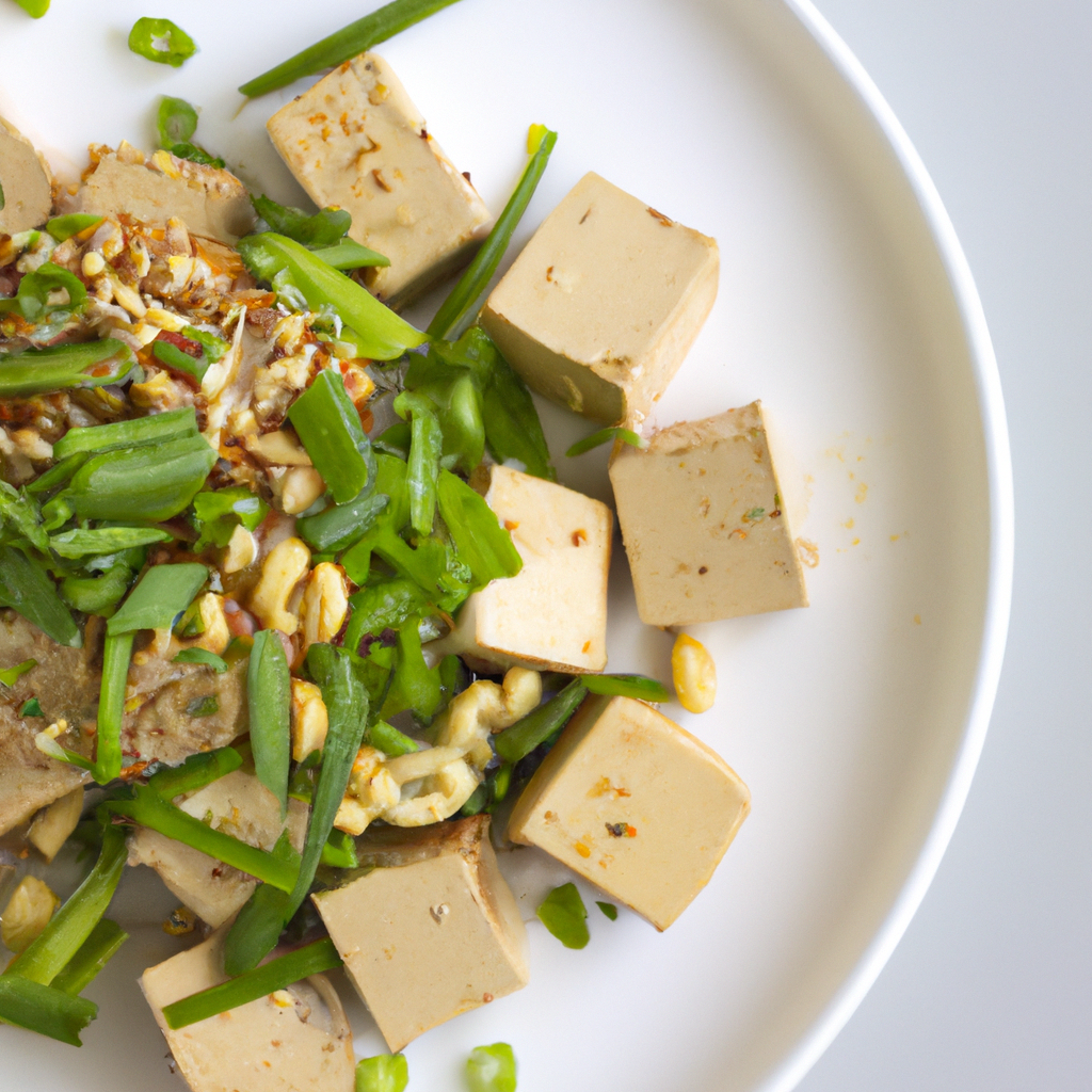 Peanut Tofu Salad