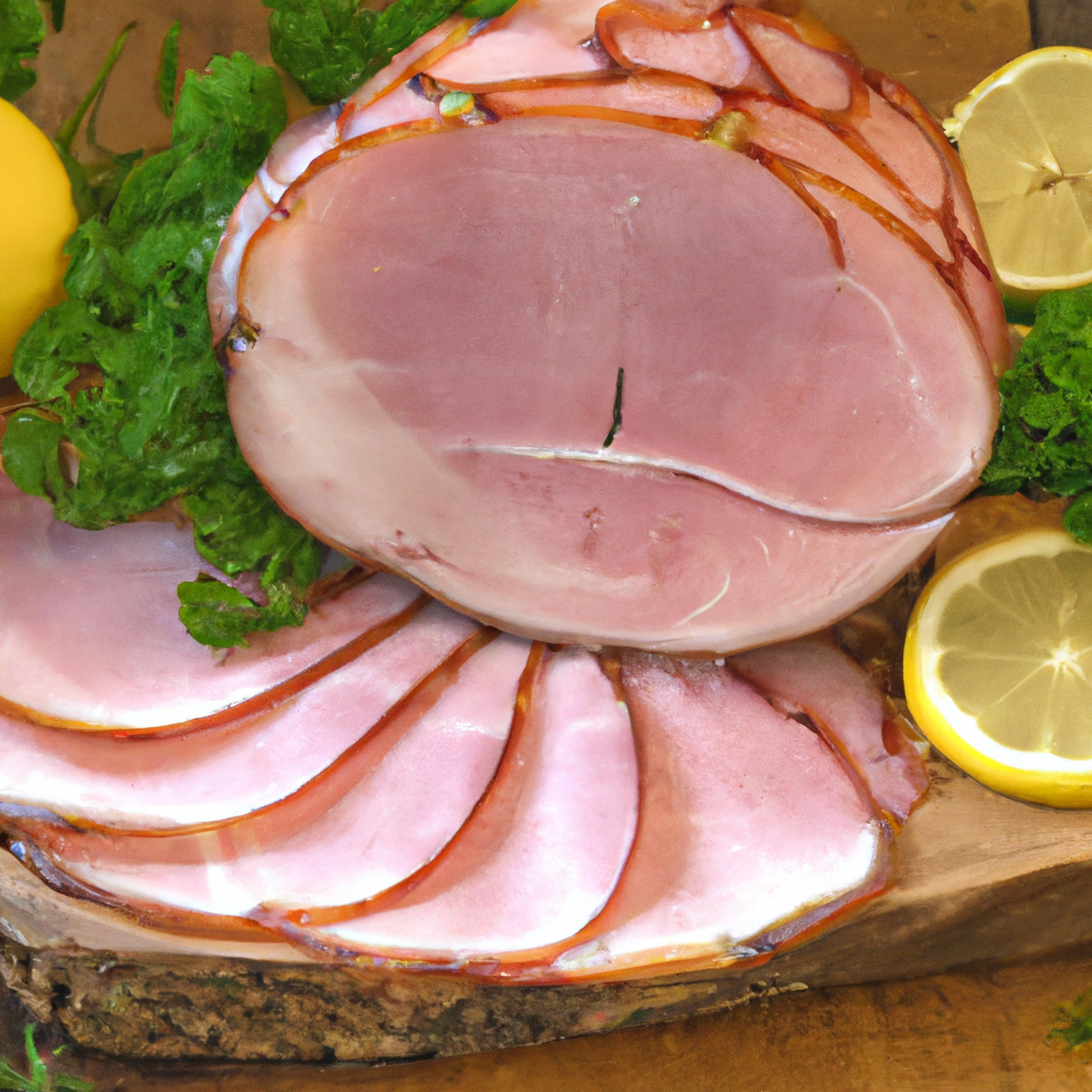 Lemon Dijon Glazed Ham