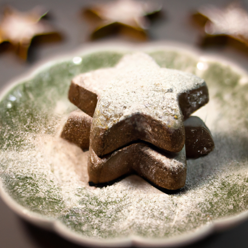 Zimtsterne Mit Schokoladenglasur Cinnamon Stars With Chocolate Icing