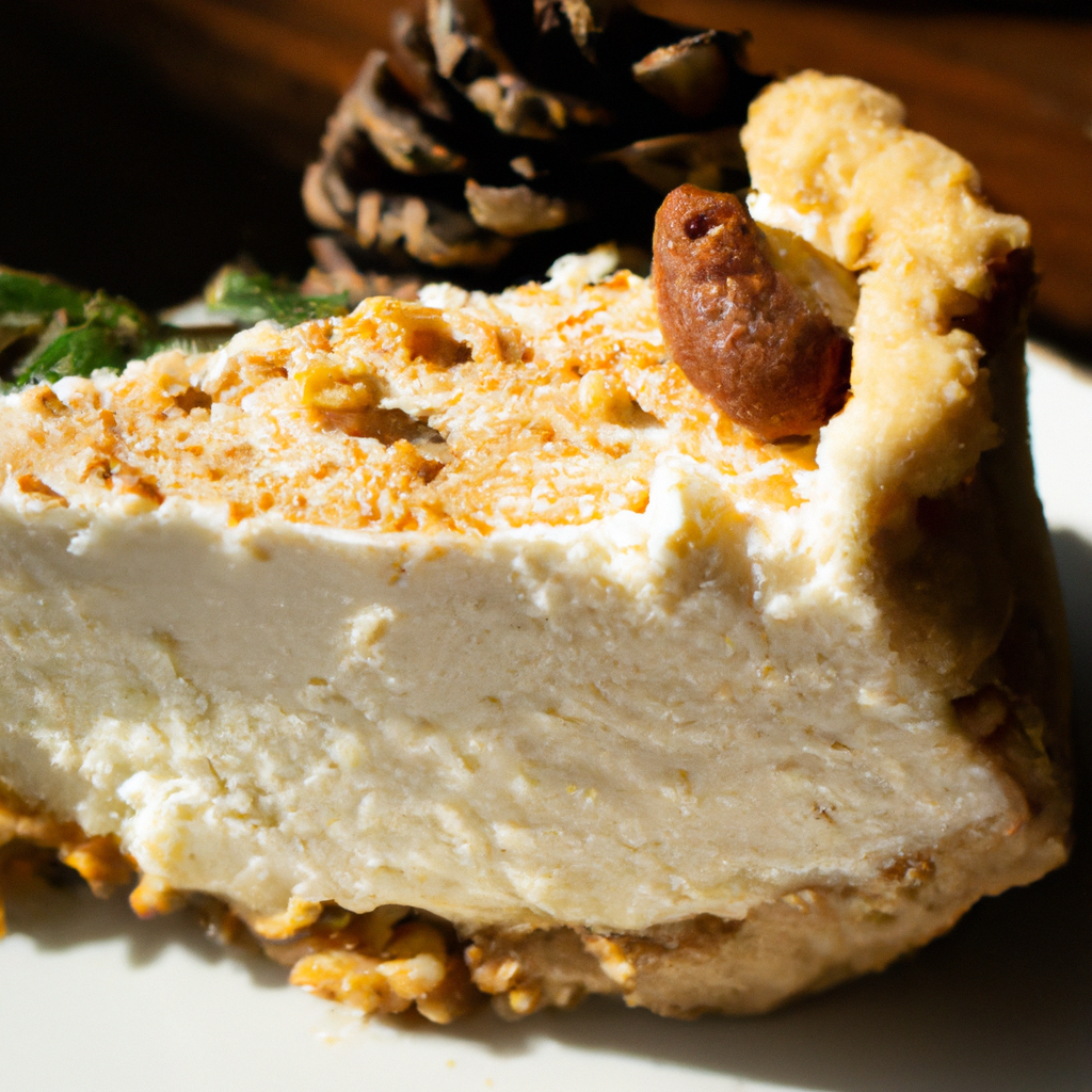 Eggnog Cheesecake With Cashew Crust